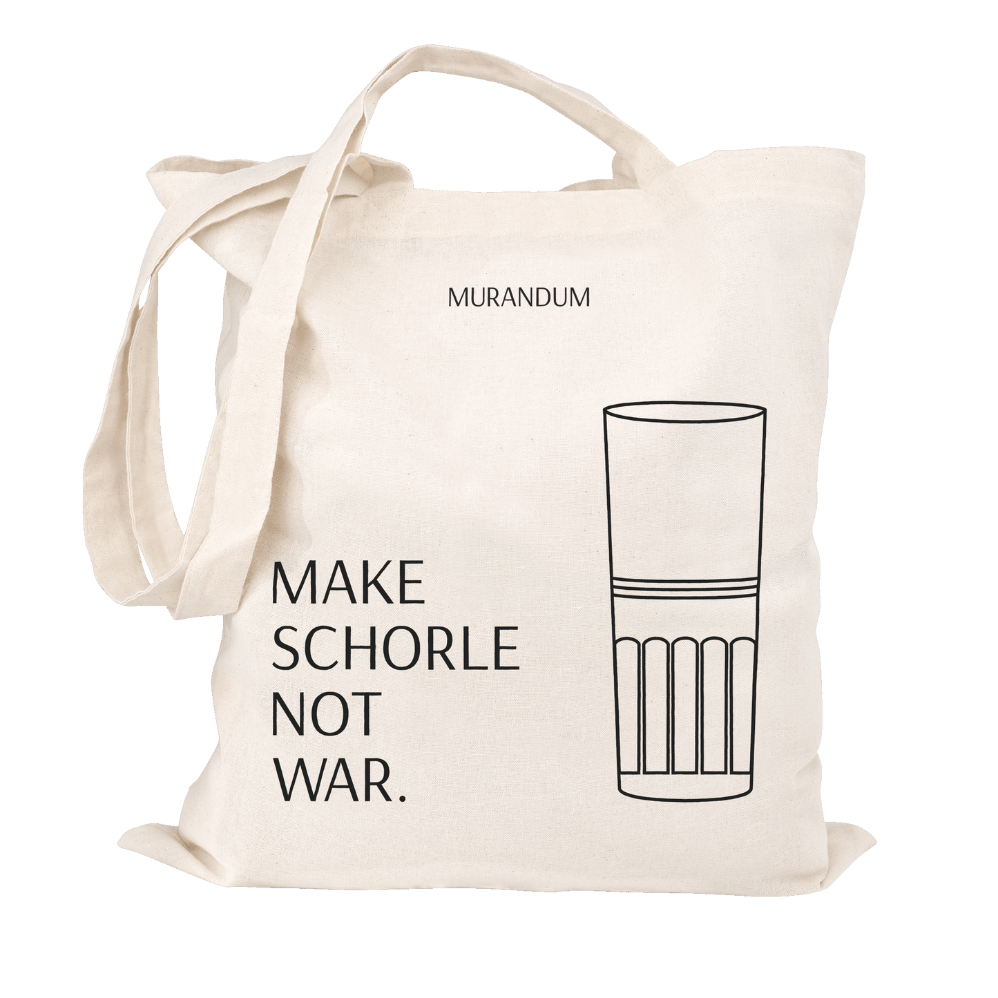 MUR Jutetasche - Make Schorle Not War
