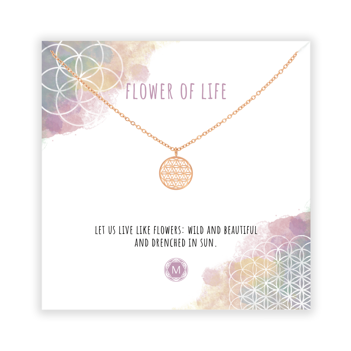 FLOWER OF LIFE Halskette