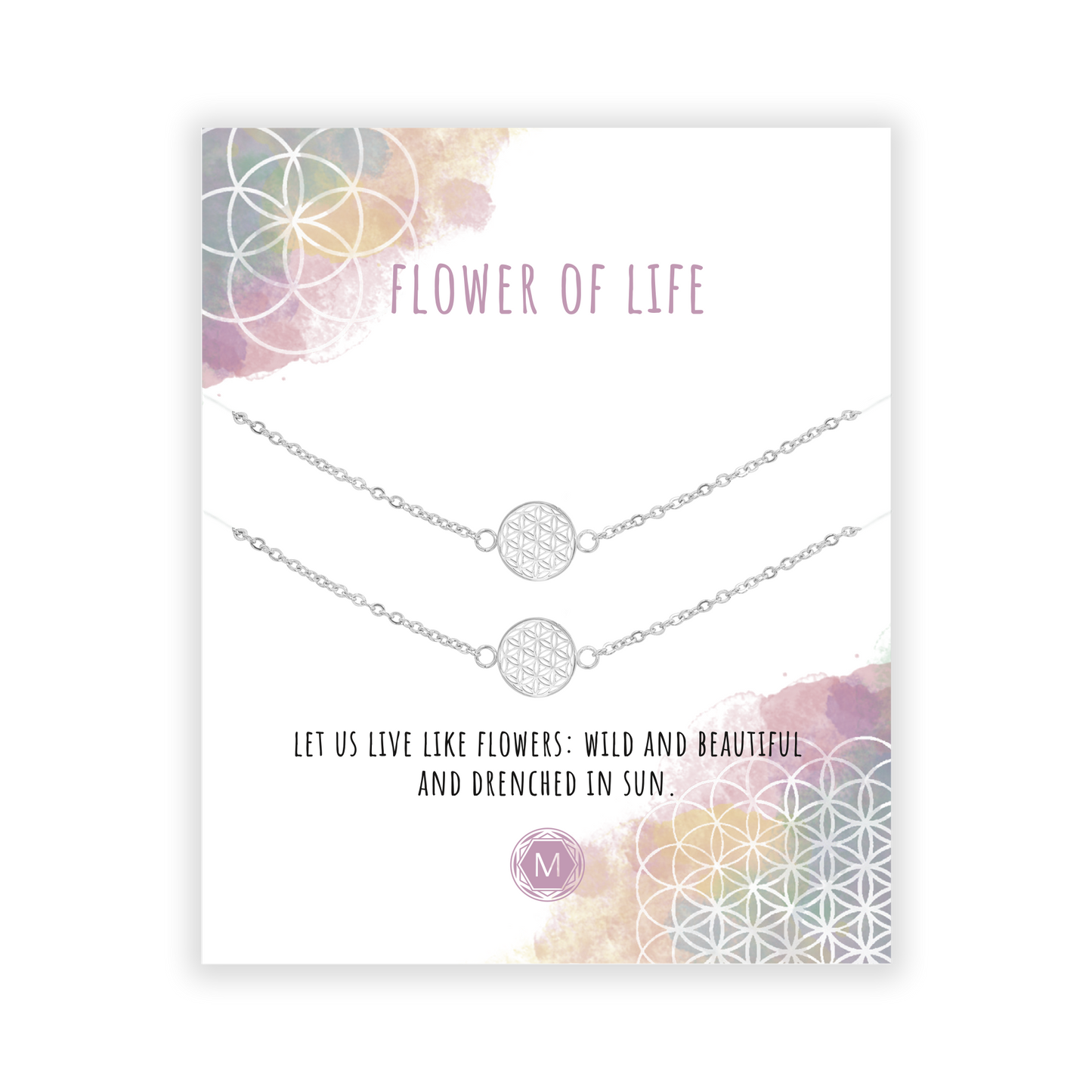 FLOWER OF LIFE 2x Armband