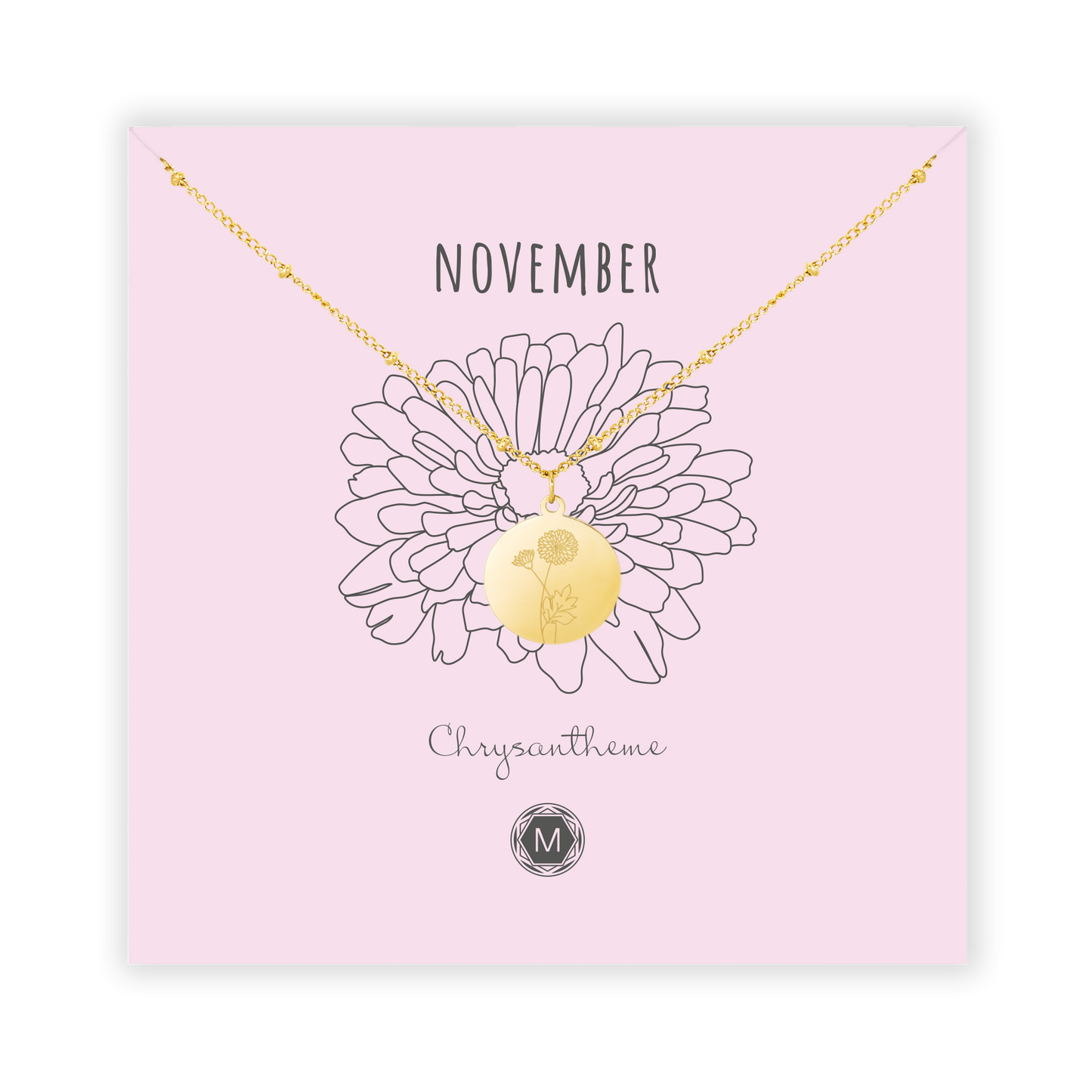 NOVEMBER CHRYSANTHEME Halskette