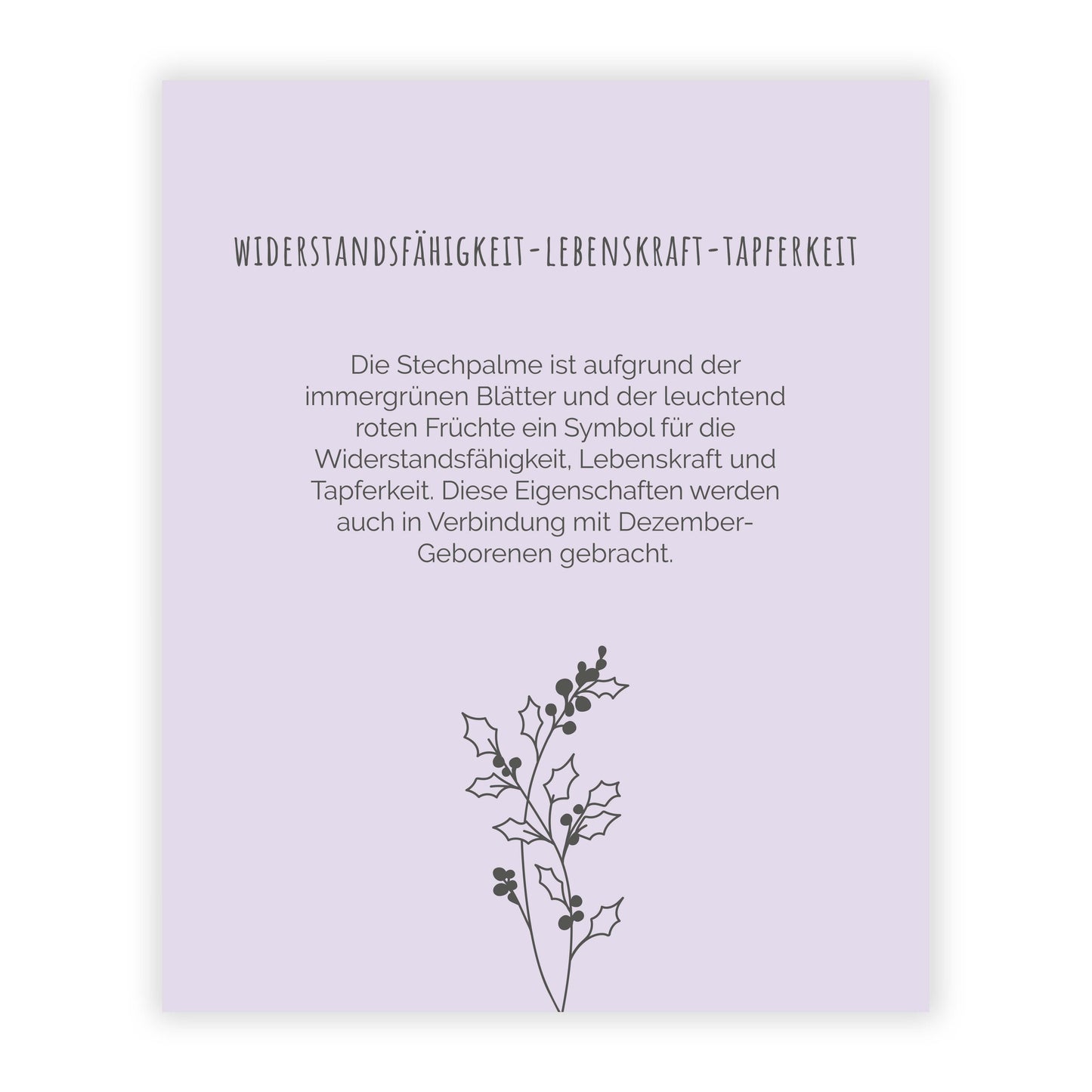 DEZEMBER STECHPALME Armband