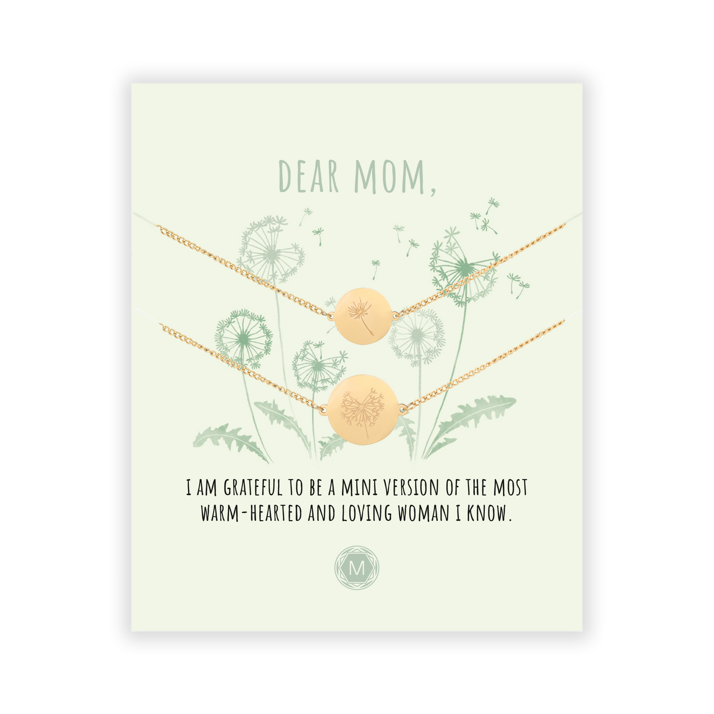 DEAR MOM (DANDELION) 2x Armband