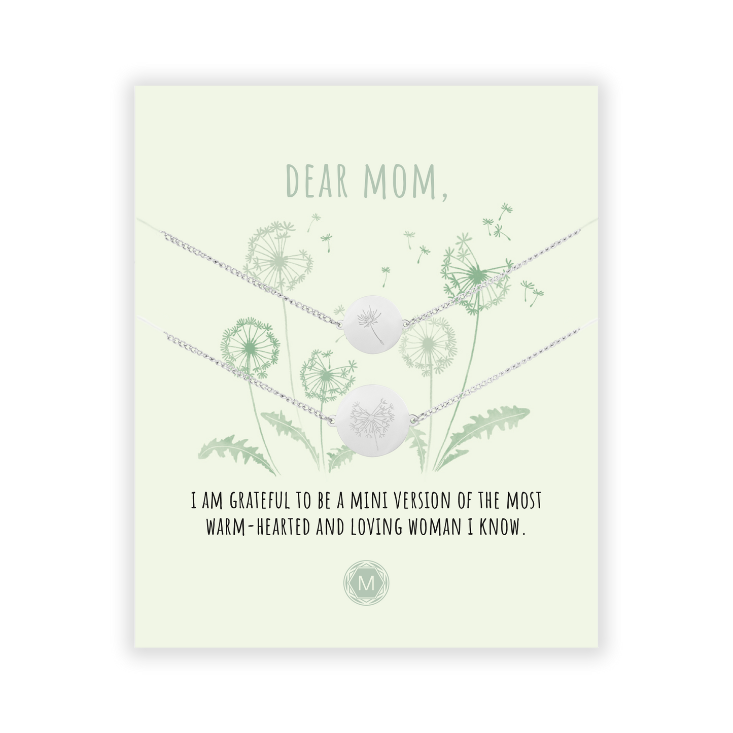 DEAR MOM (DANDELION) 2x Armband