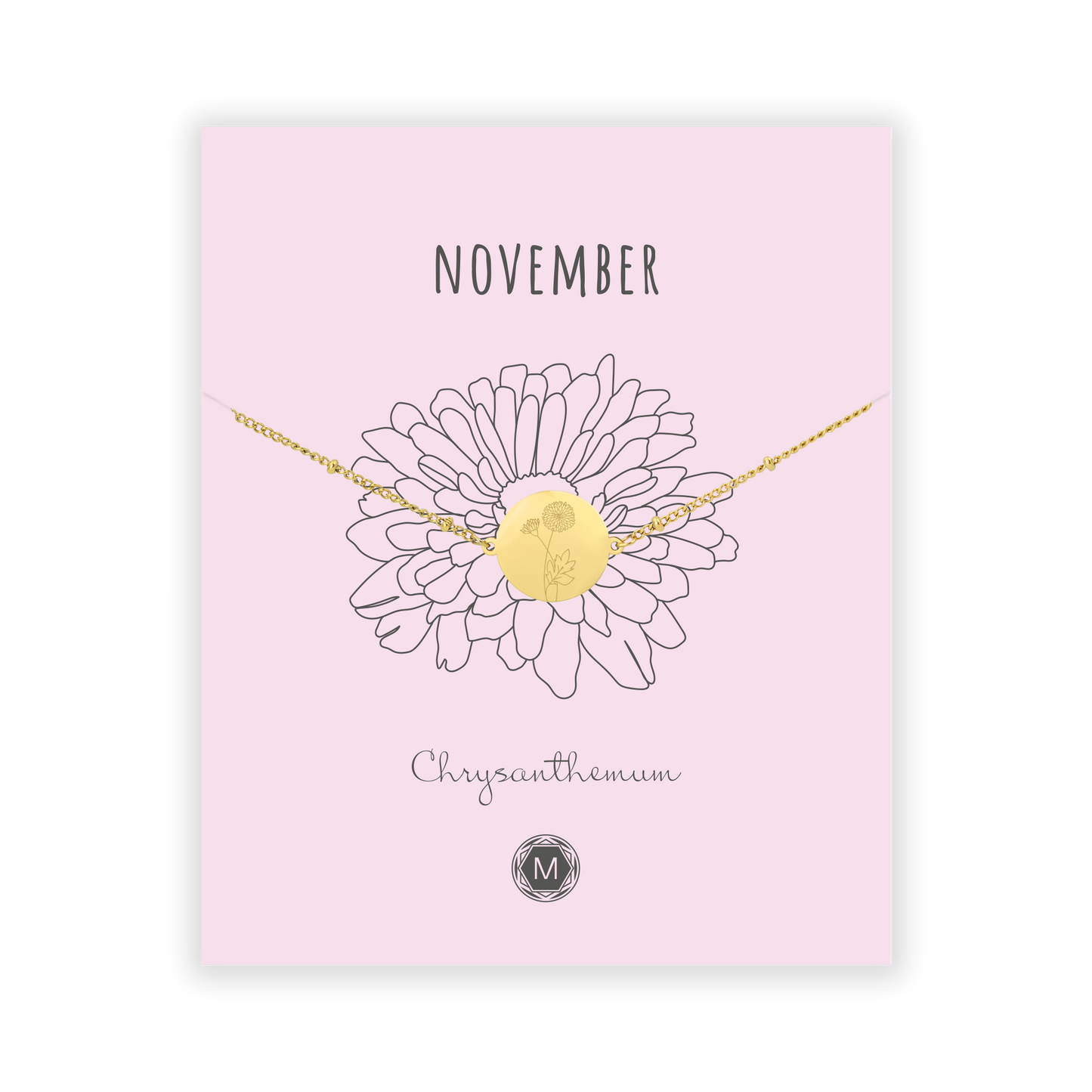 NOVEMBER CHRYSANTHEMUM Bracelet