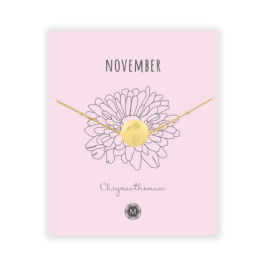 NOVEMBER CHRYSANTHEMUM Bracelet