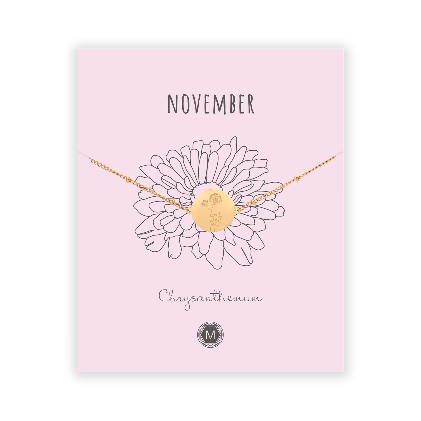 NOVEMBER CHRYSANTHEMUM Bracelet