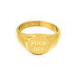 FUCK OFF Ring Gold