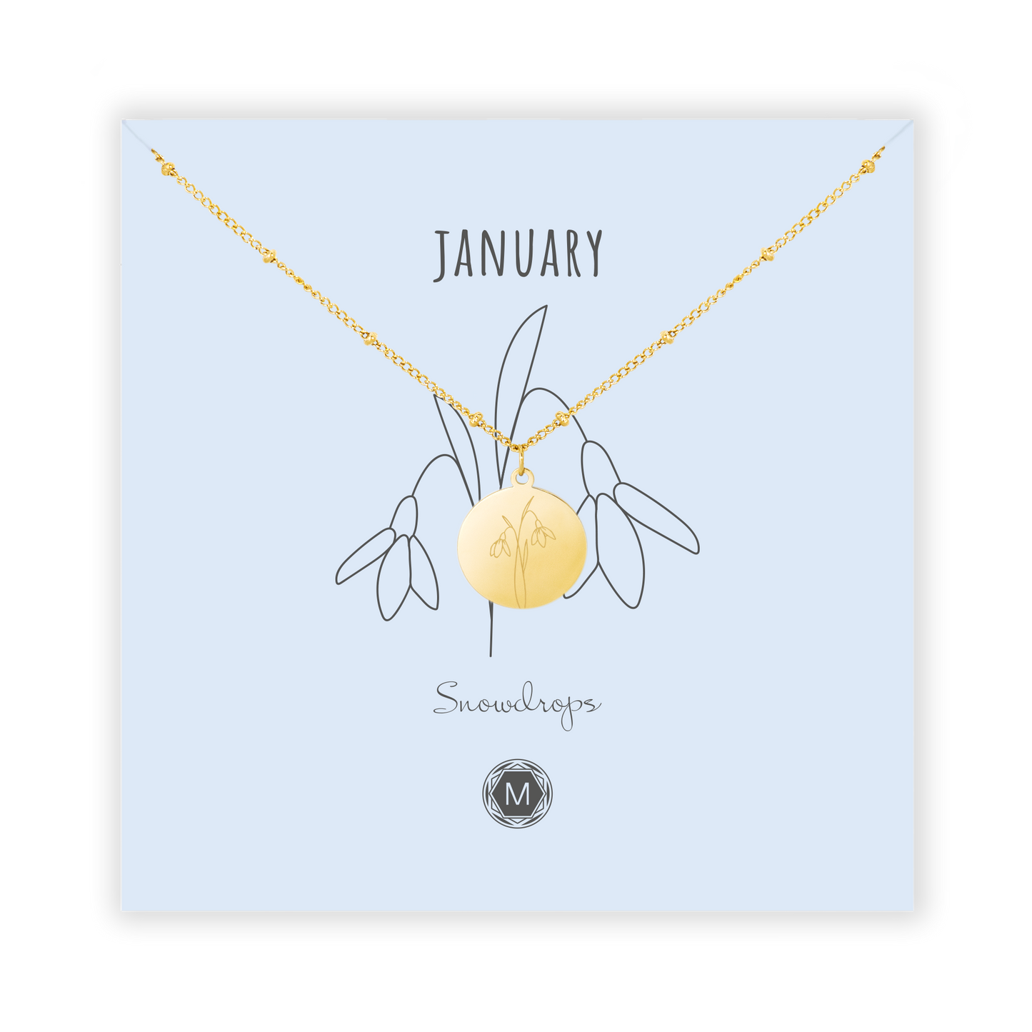 JANUARY SNOWDROP Necklace