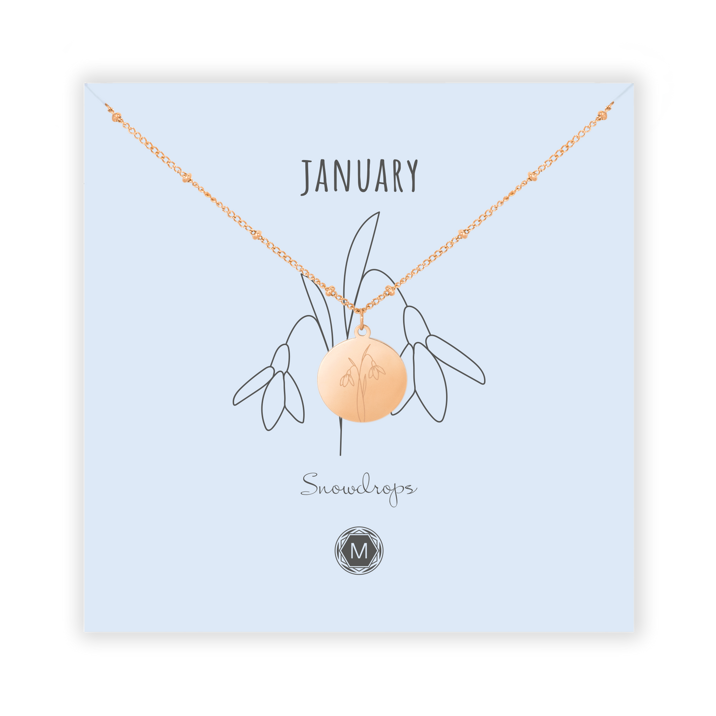 JANUARY SNOWDROP Necklace