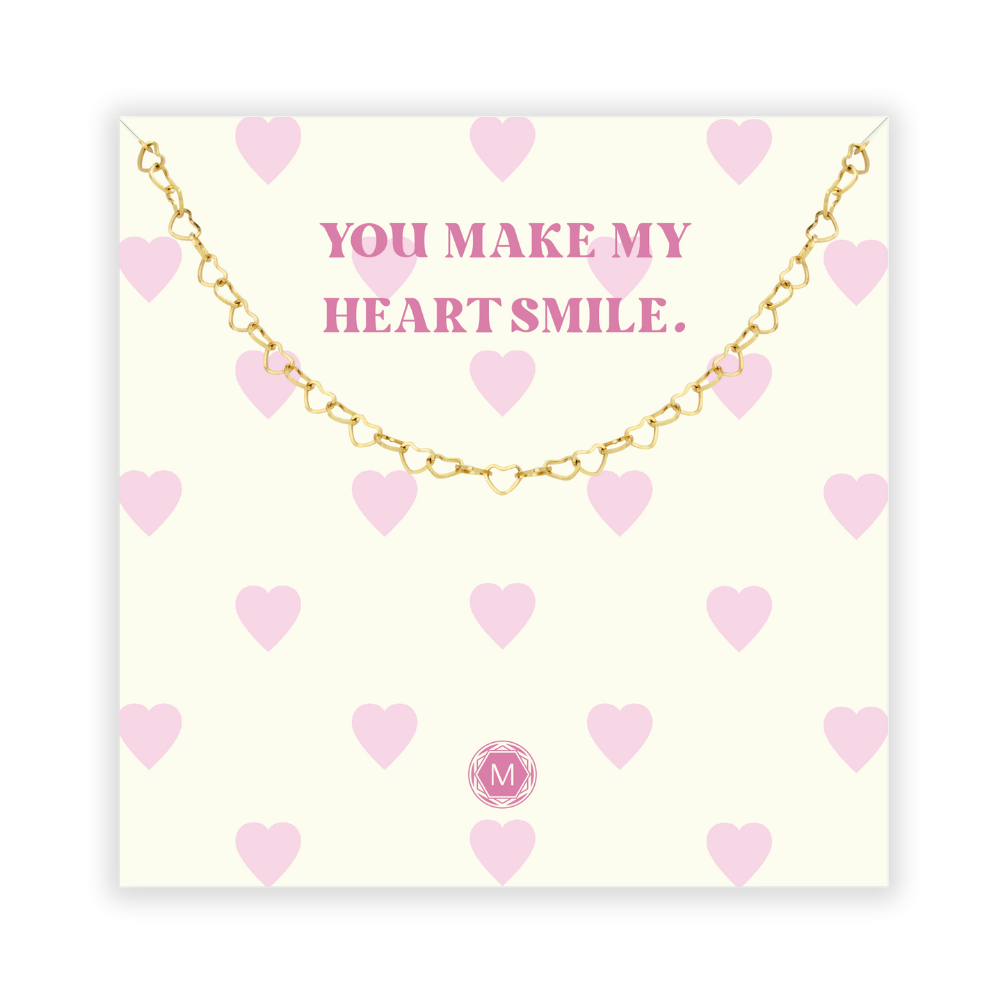 YOU MAKE MY HEART SMILE Necklace