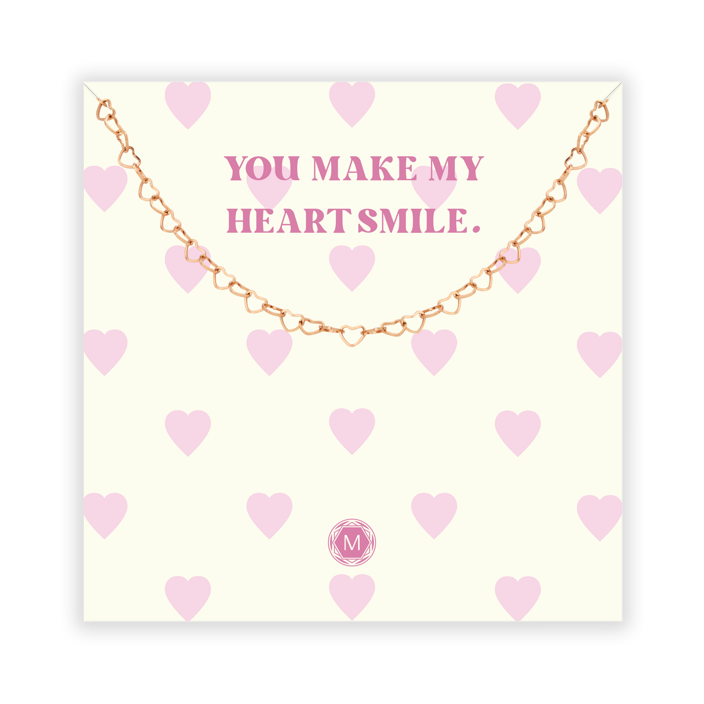 YOU MAKE MY HEART SMILE Necklace