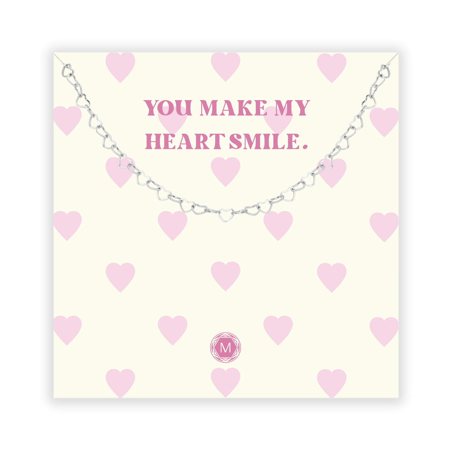 YOU MAKE MY HEART SMILE Necklace