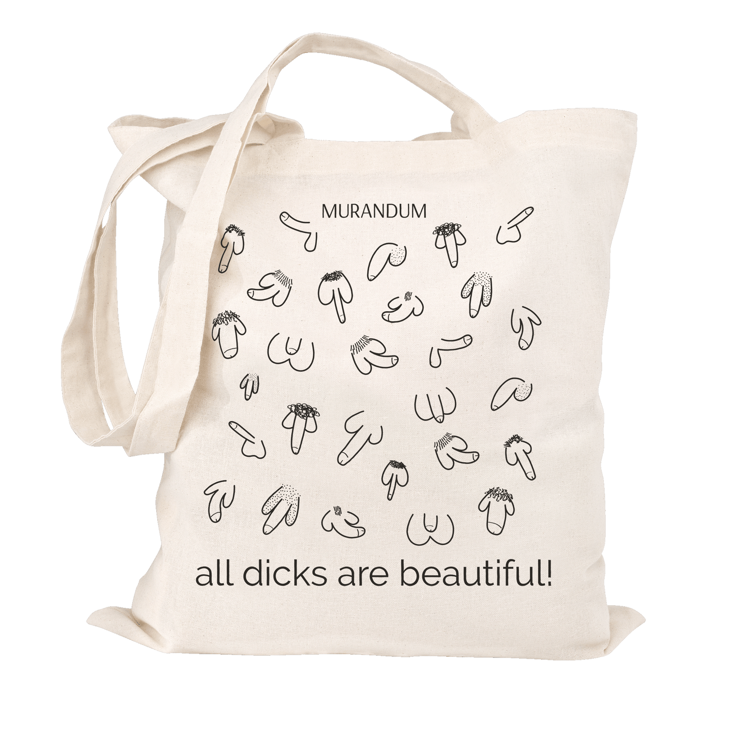 MUR Jutetasche - All dicks are beautiful