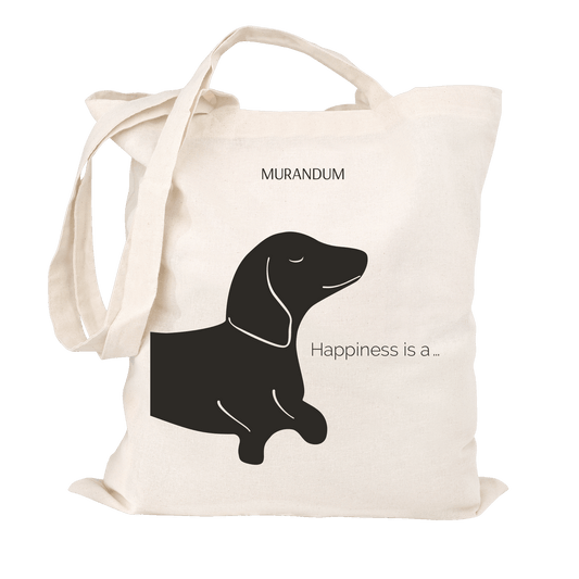 MUR Jutetasche - Happiness is a wagging tail
