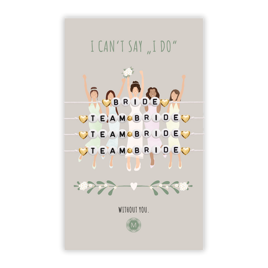 I CAN'T SAY I DO 4x Armband Set