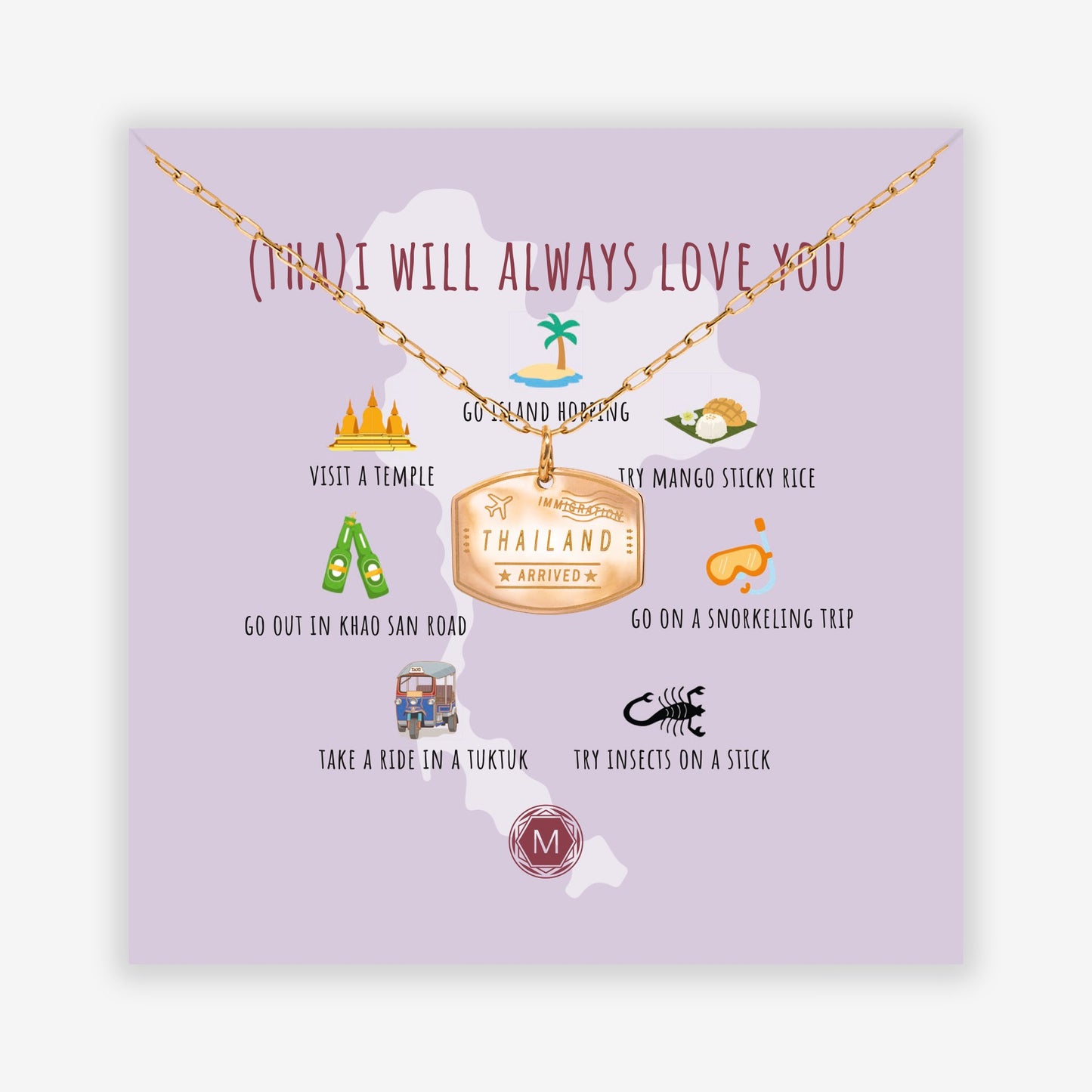 (THAI) I WILL ALWAYS LOVE YOU Necklace