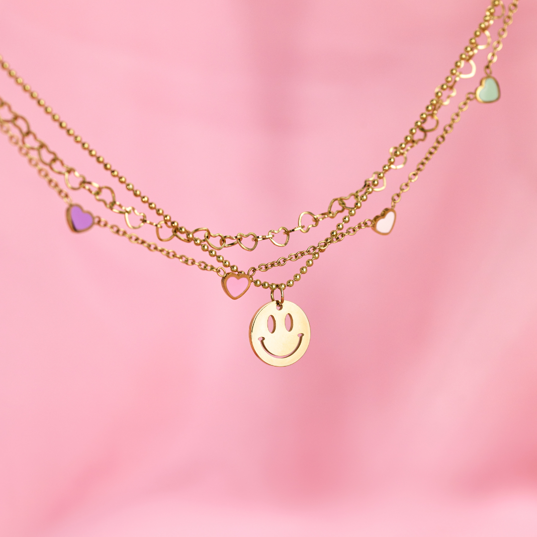 YOU MAKE MY HEART SMILE Necklace