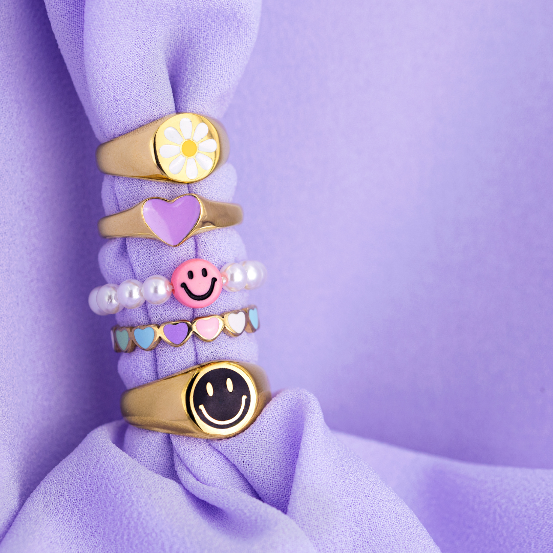 YOU MAKE ME SMILE Ring Rose Gold