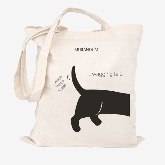 MUR Jutetasche - Happiness is a wagging tail