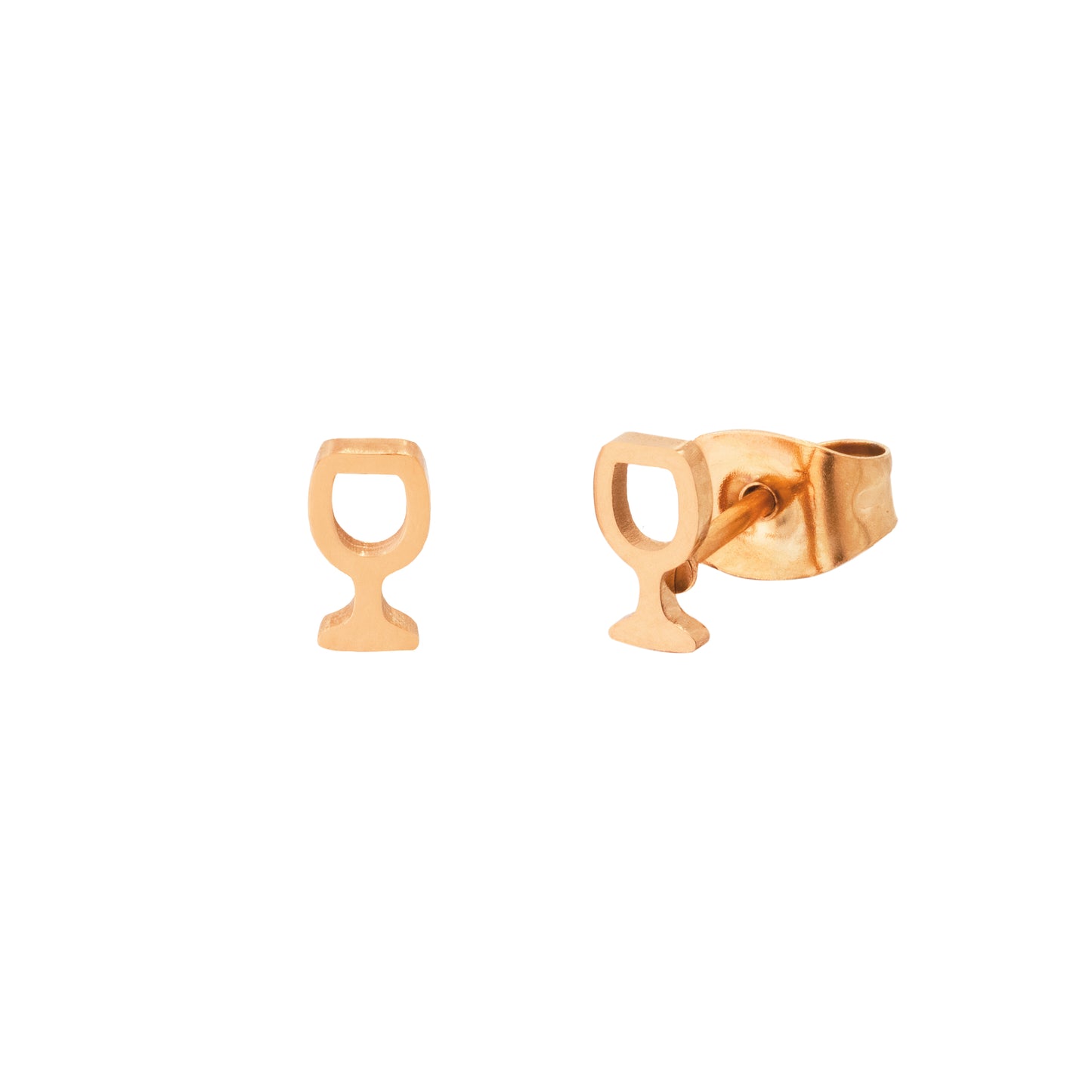 WINE GLASS Stud Earrings
