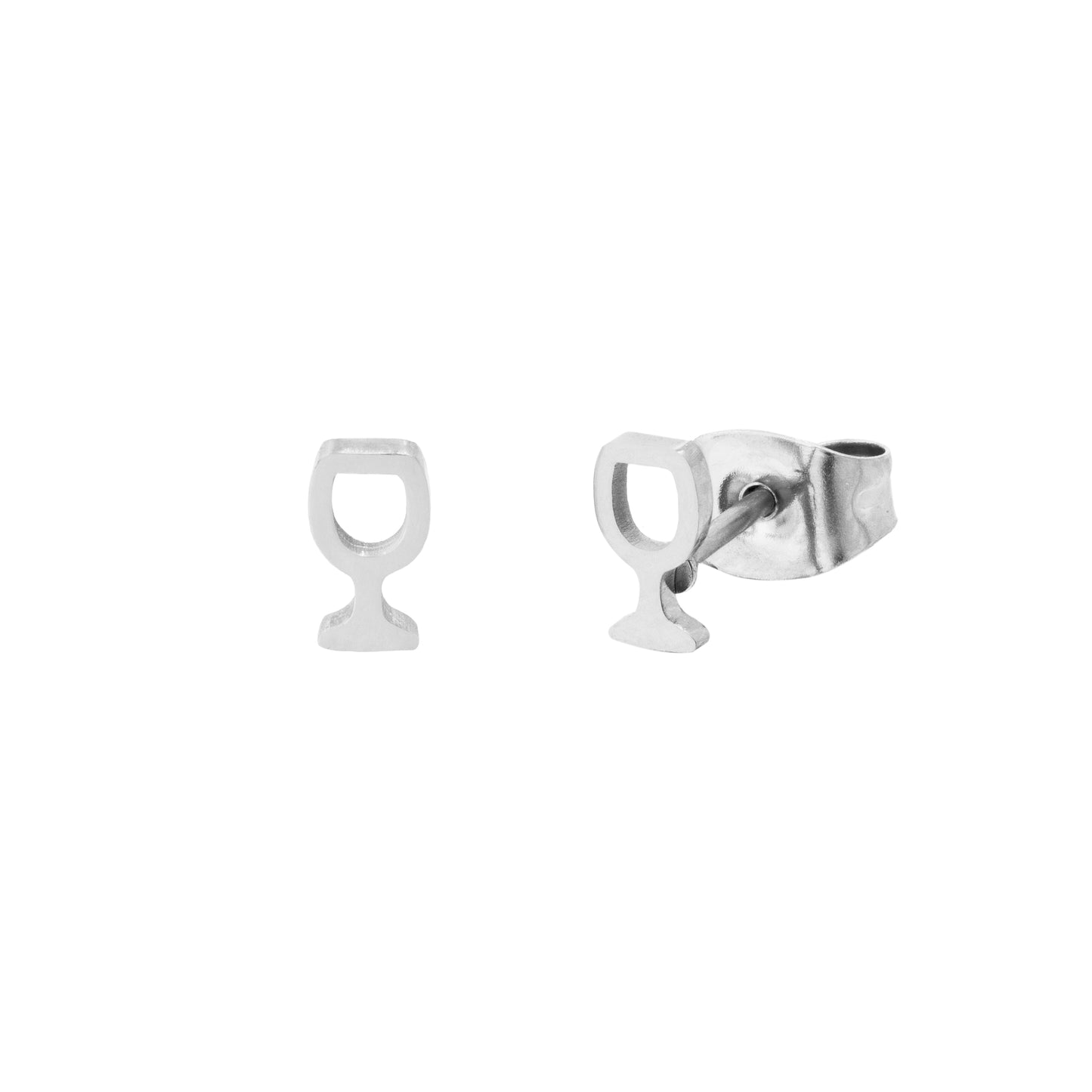 WINE GLASS Stud Earrings