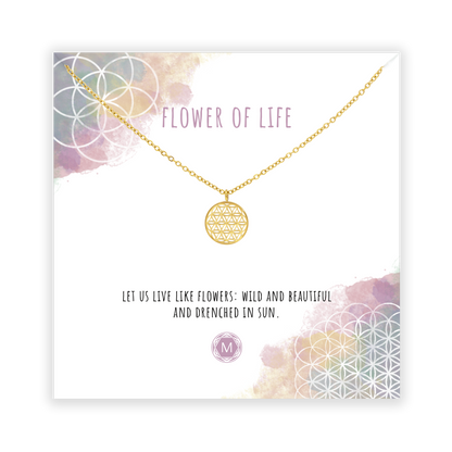 FLOWER OF LIFE Halskette