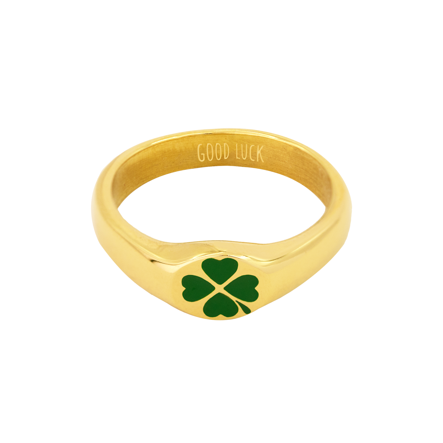 GOOD LUCK Ring gold
