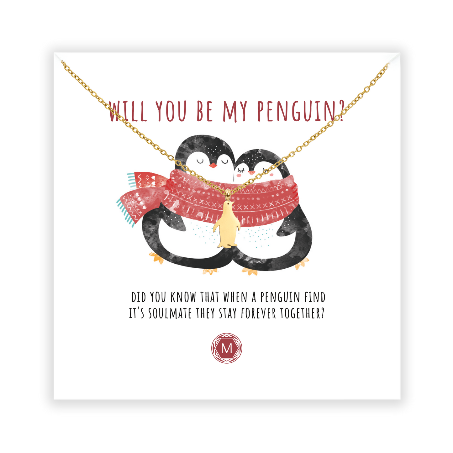 WILL YOU BE MY PENGUIN Necklace