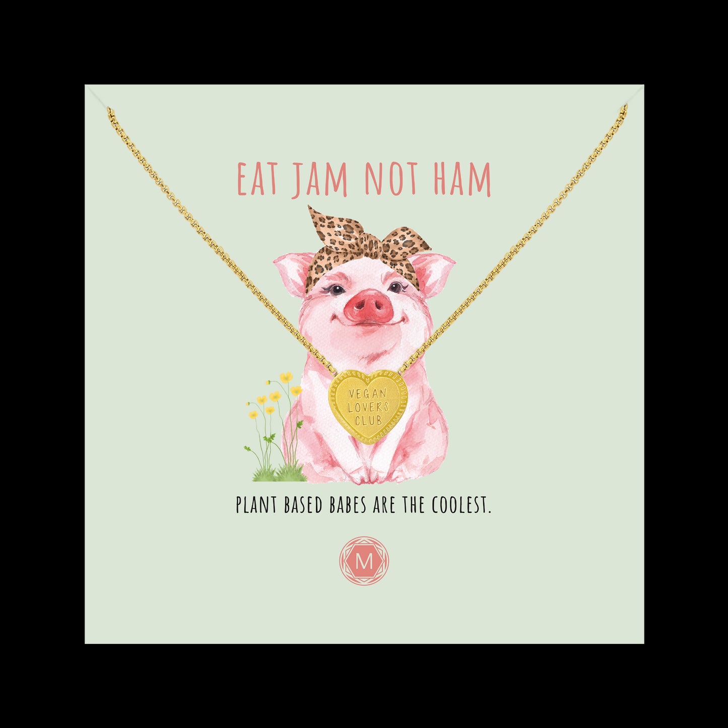 EAT JAM NOT HAM Halskette