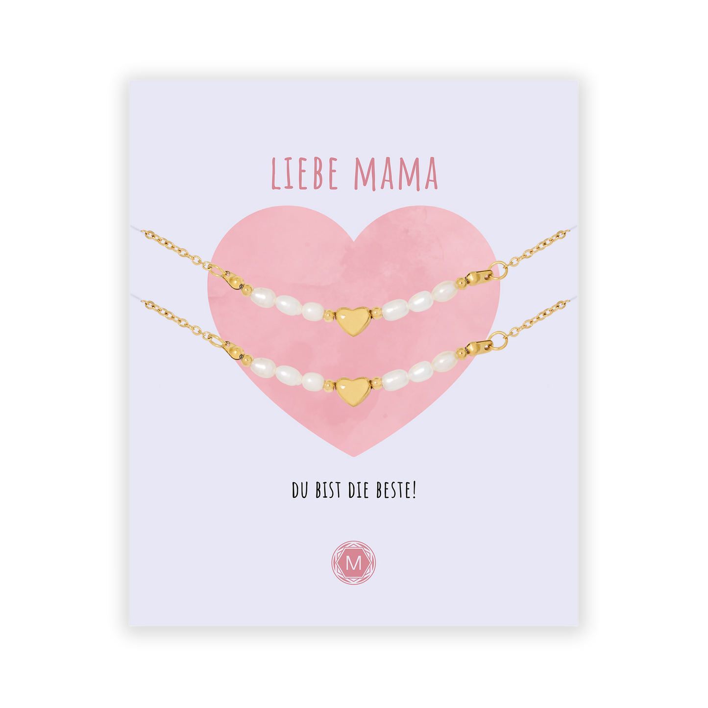 LIEBE MAMA 2x Armband