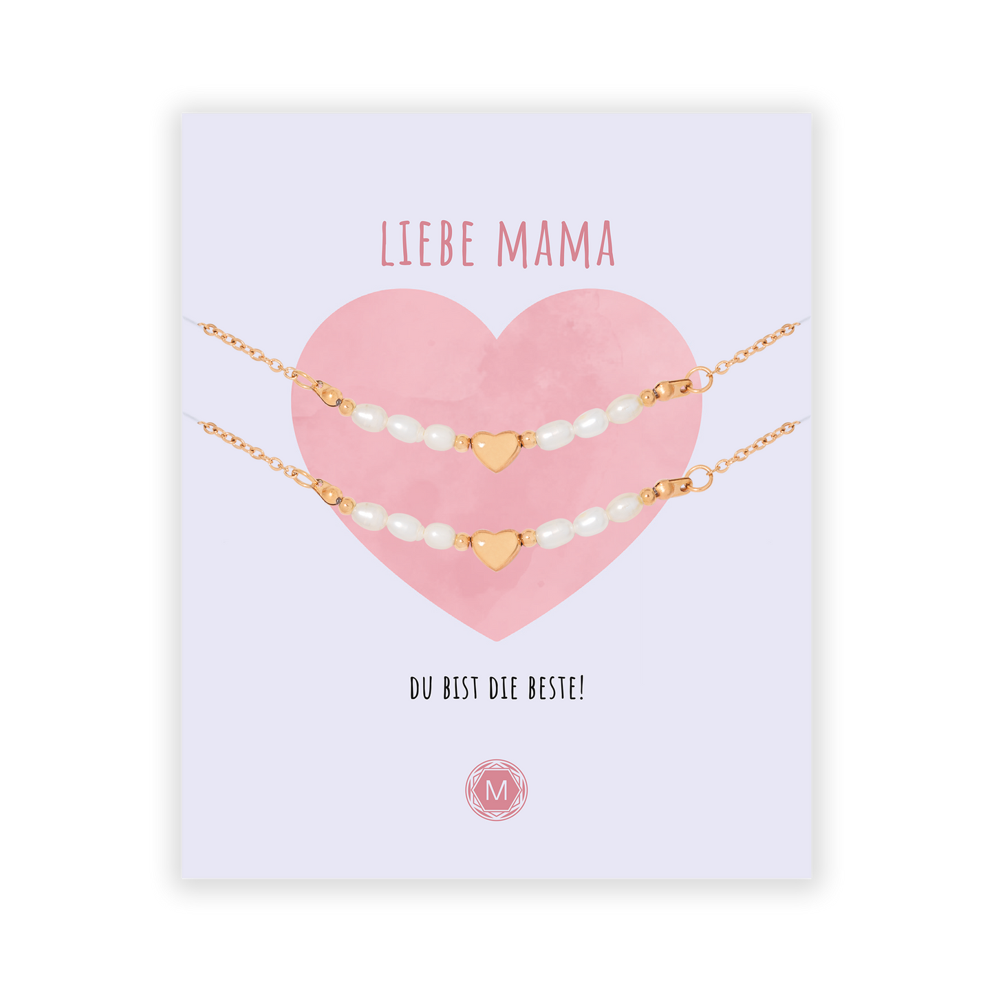 LIEBE MAMA 2x Armband