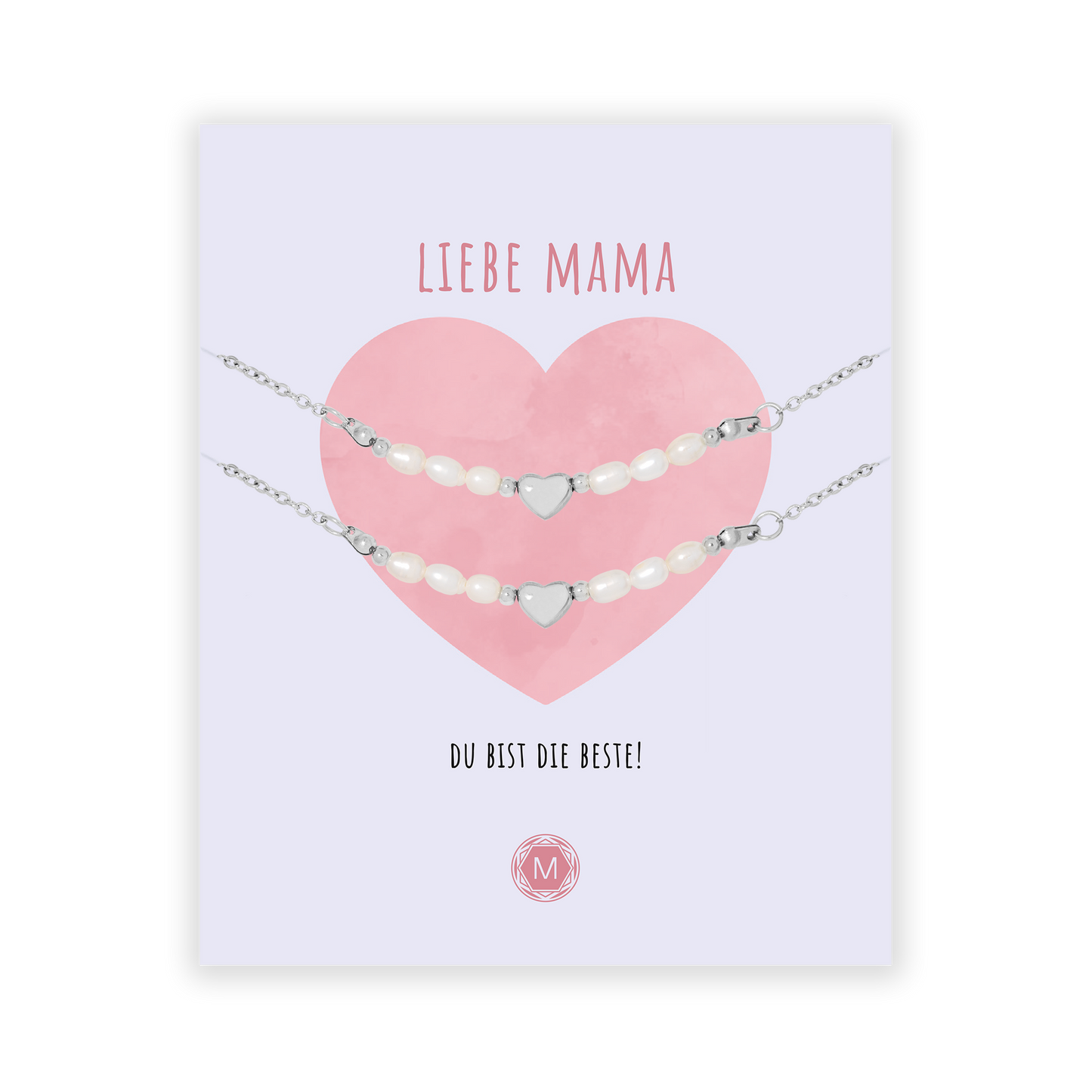 LIEBE MAMA 2x Armband