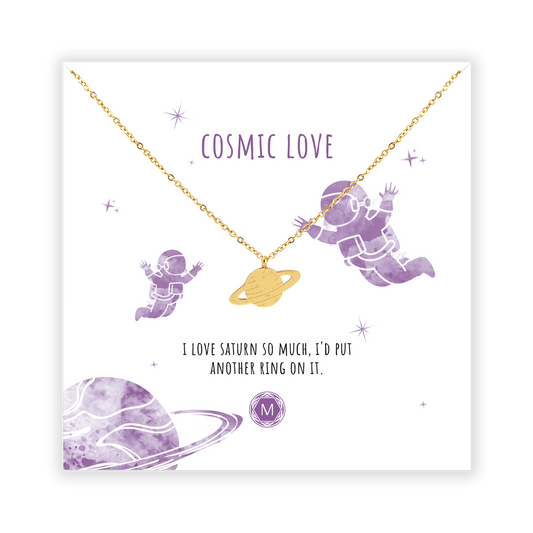 COSMIC LOVE - SATURN Halskette