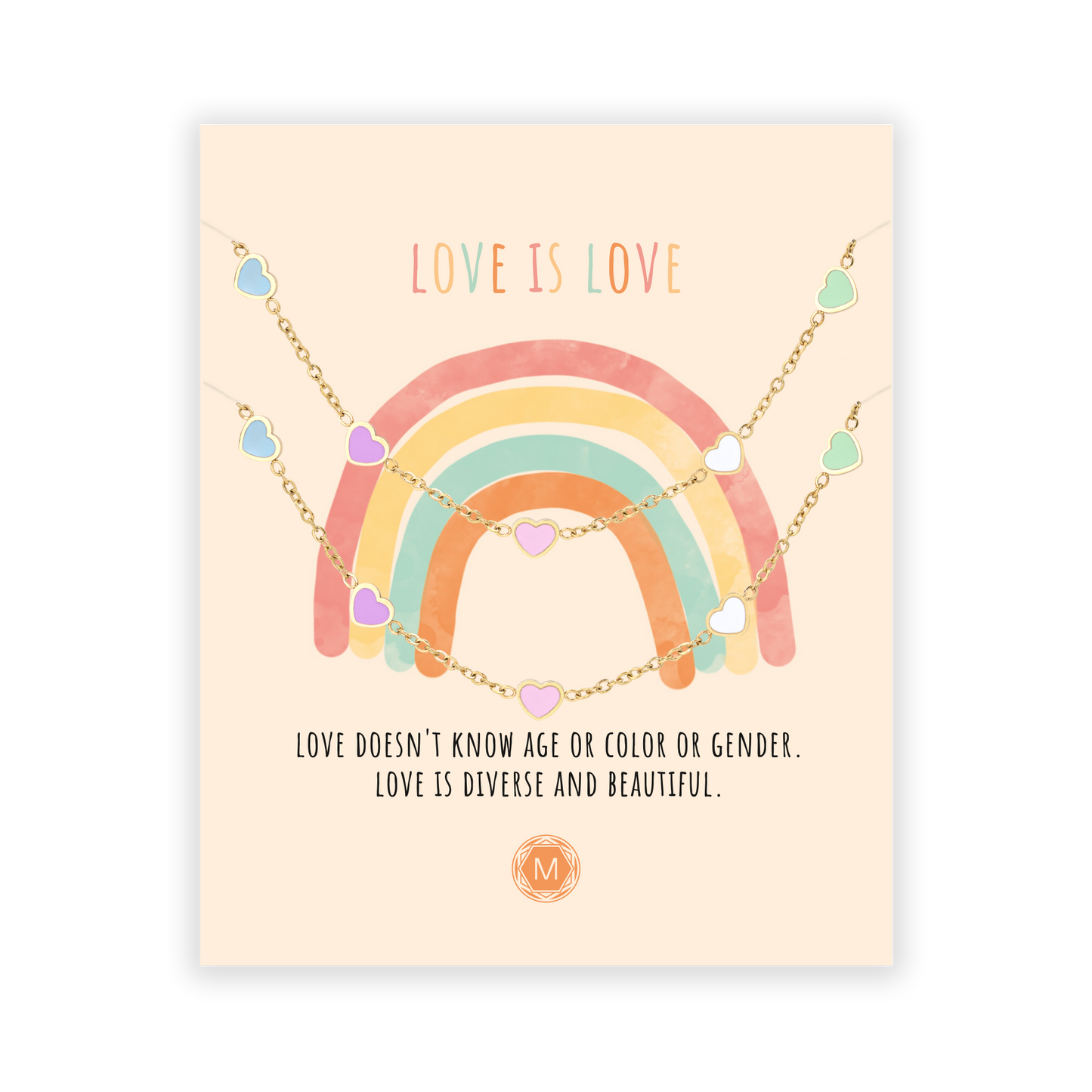 LOVE IS LOVE 2x Bracelet