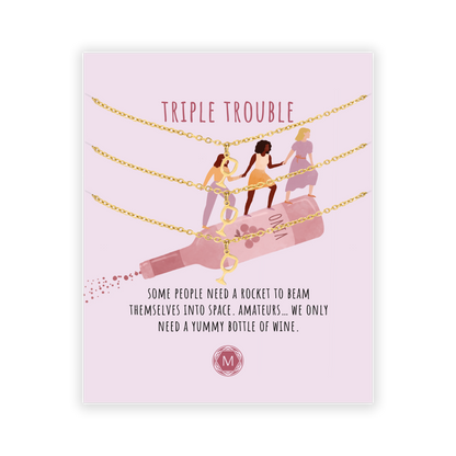 TRIPLE TROUBLE 3x Armband