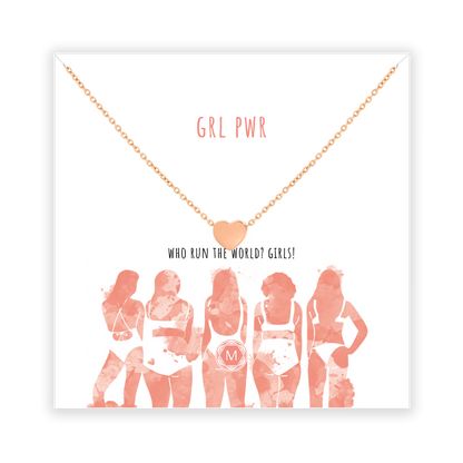 GRL PWR HEART Halskette