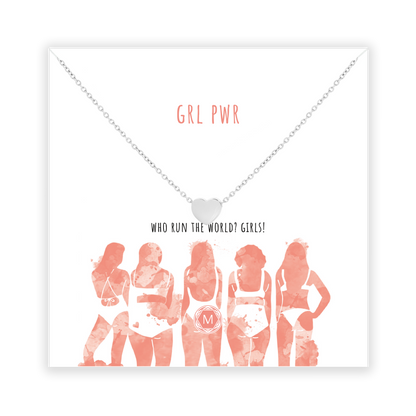 GRL PWR HEART Necklace