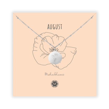 AUGUST MOHNBLUME Halskette