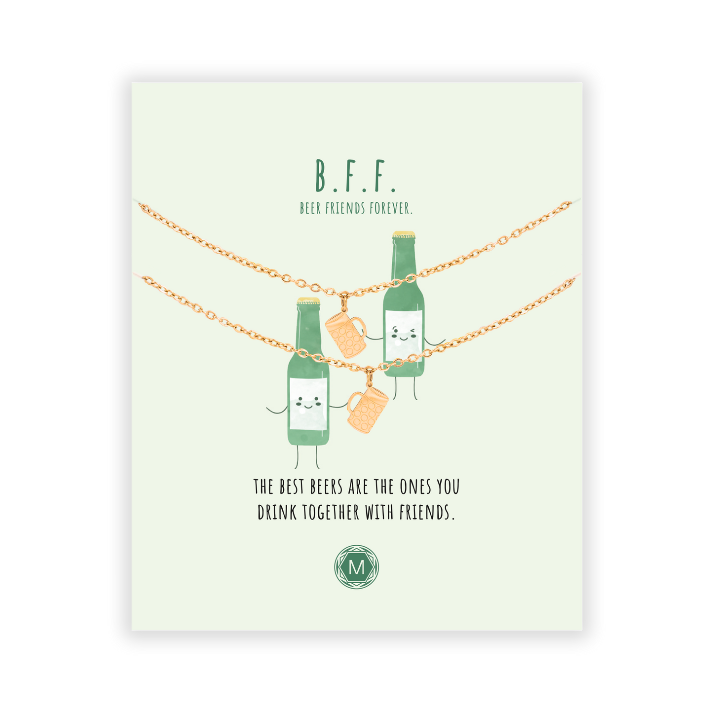B.F.F. BEER FRIENDS FOREVER 2x Armband