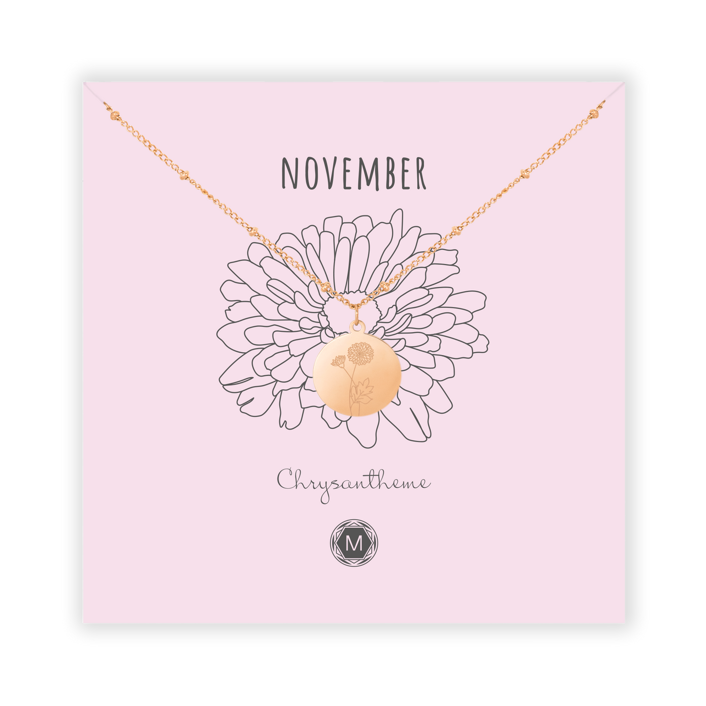 NOVEMBER CHRYSANTHEME Halskette