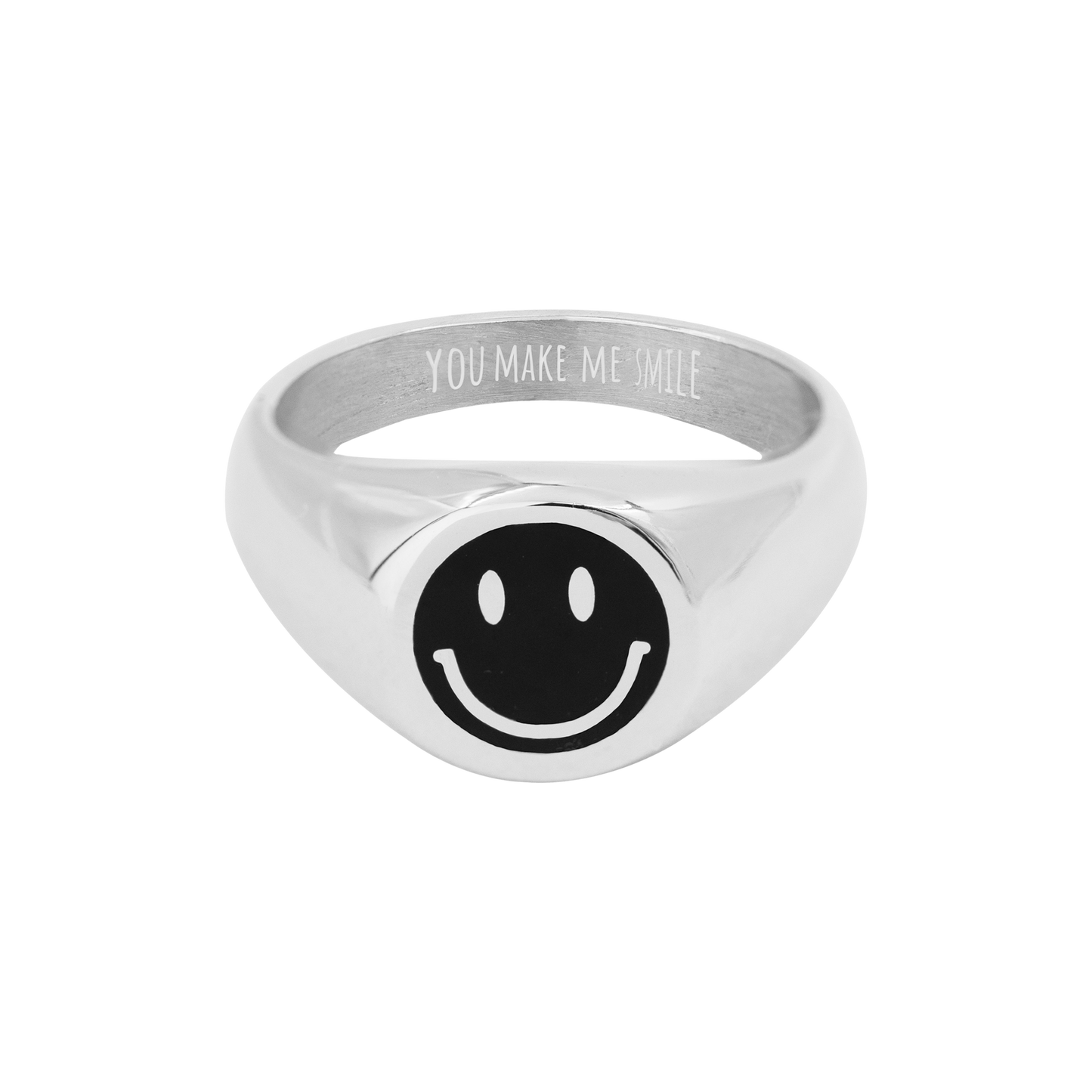 YOU MAKE ME SMILE Ring Silver