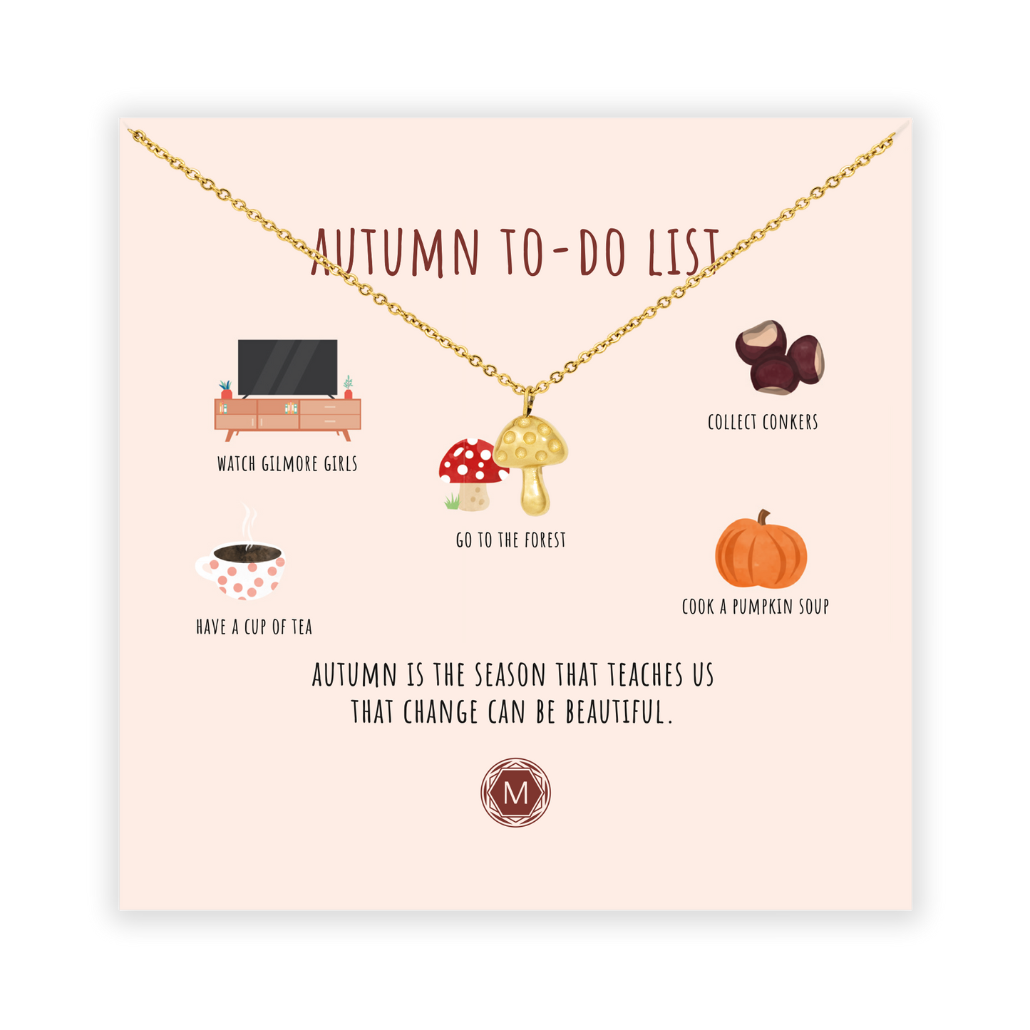 AUTUMN TO-DO-LIST Halskette