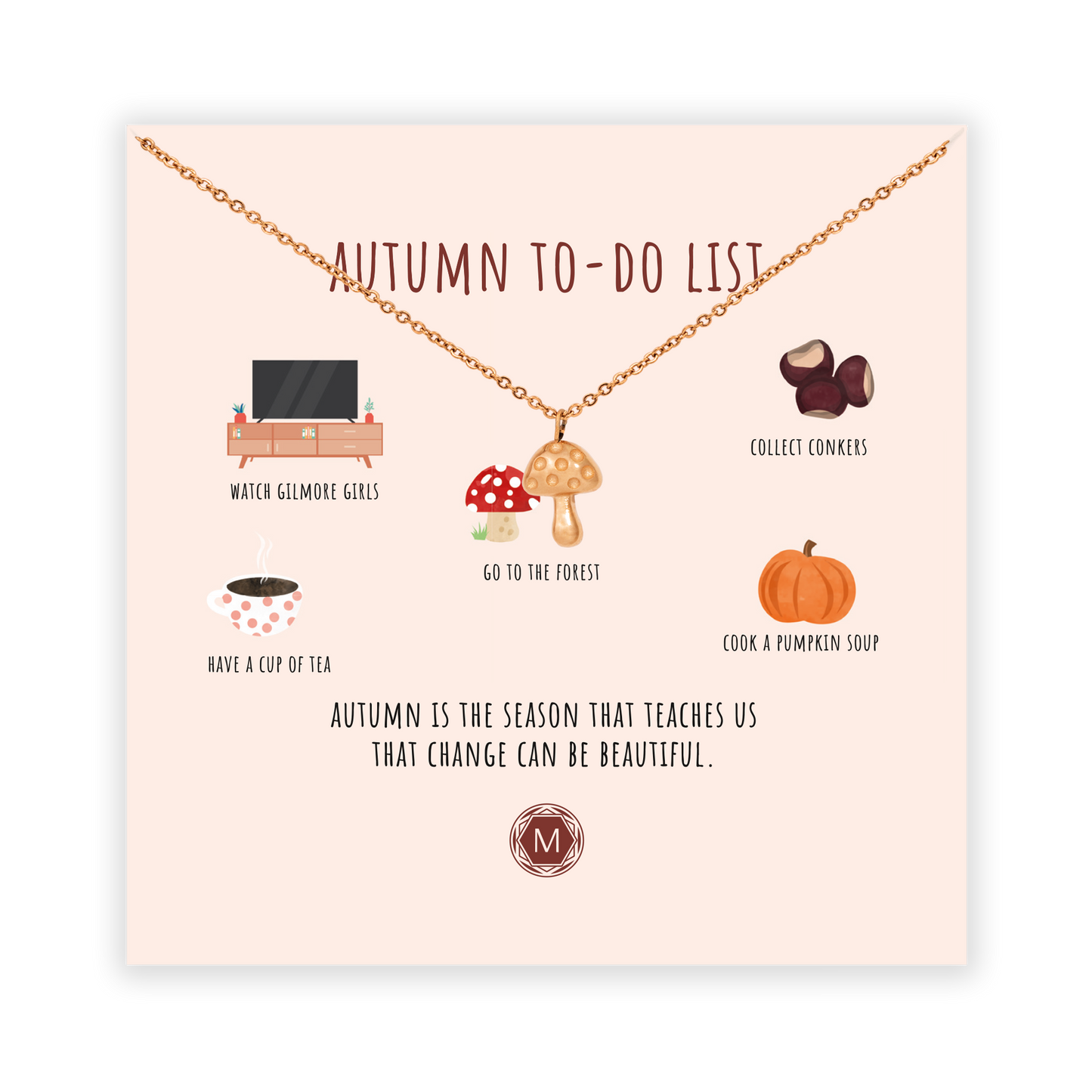 AUTUMN TO-DO-LIST Halskette