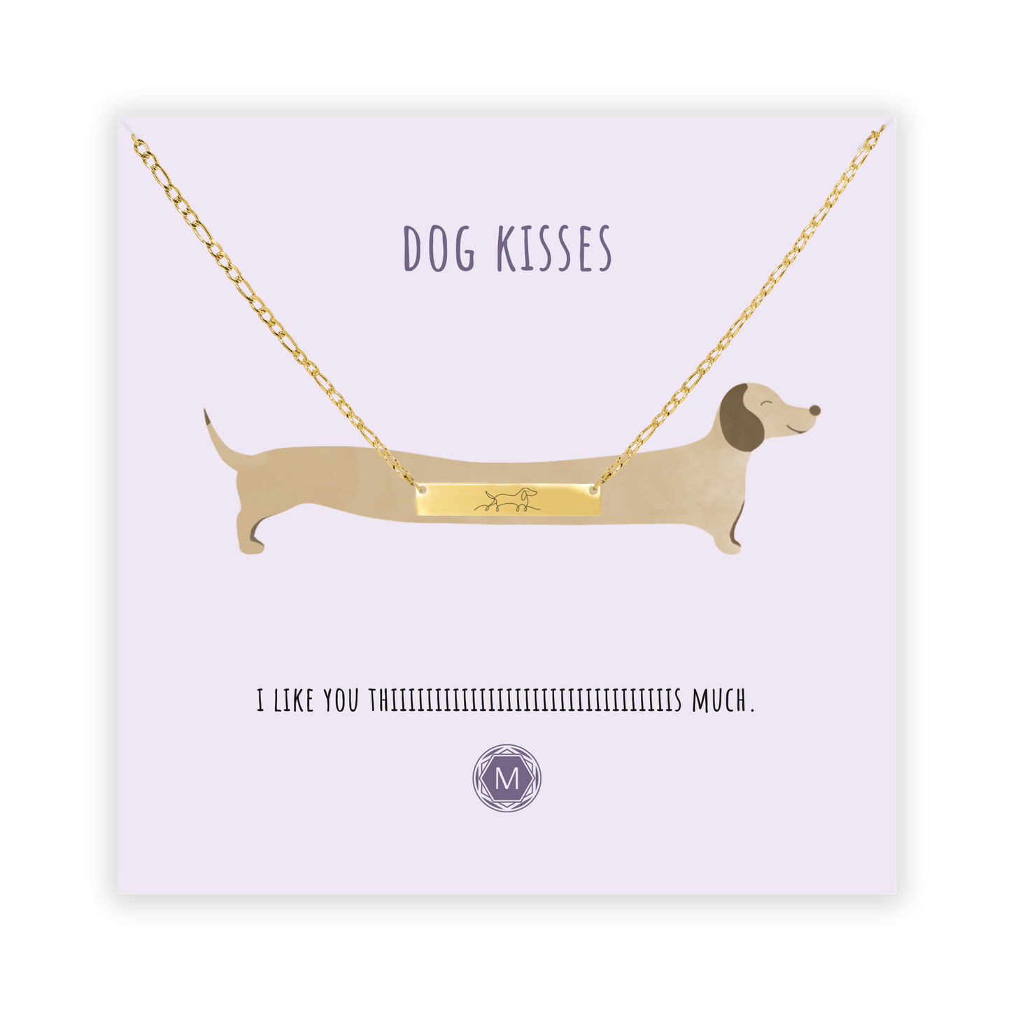 DOG KISSES Halskette