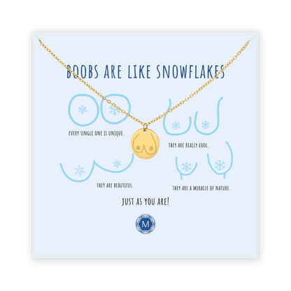 BOOBS ARE LIKE SNOWFLAKES Halskette