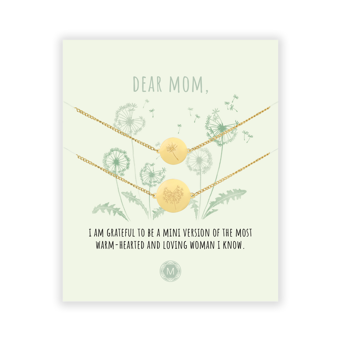 DEAR MOM (DANDELION) 2x Armband